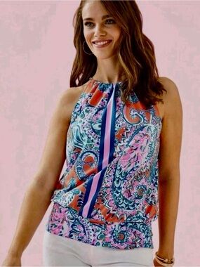 Lilly Pulitzer Bowen Halter Tangerine